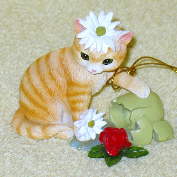 VINTAGE CAT FIGURE "PURR-FECT DISASTER " HAMILTION COLLECTION - Picture 1 of 4